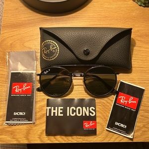 Ray Ban 3647-N Round Double Bridge Sunglasses